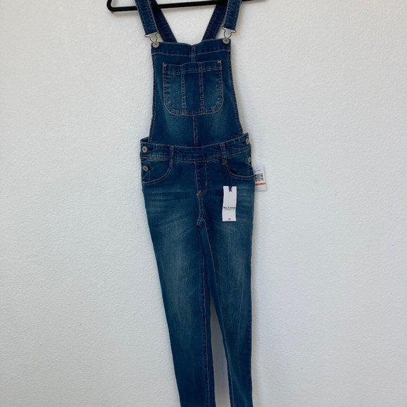Wallflower Jeans Denim - Wallflower Junior's Stretch Denim Bib Overalls NWT